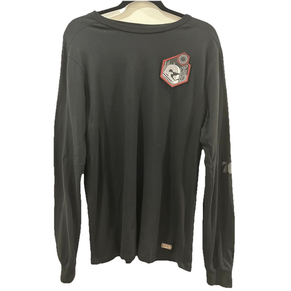Disney Parks Star Wars Adult Sz M Shirt Galaxys Edge 709 Black Long Sleeve
